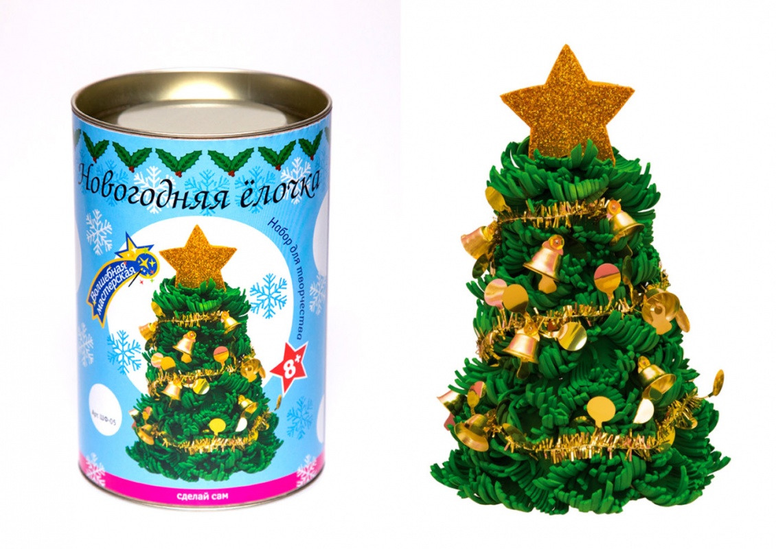 Набор для творчества "Новогодняя елочка с колокольчиками" из фоамирана  Волшебная мастерская ШФ-05														