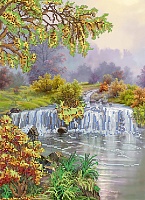 Вышивка бисером Наследие "Природа с водопадом" (38*27см) НКБ-167 