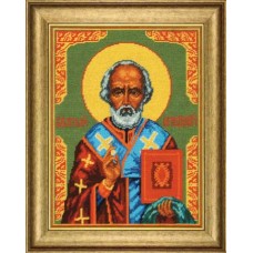 Канва с рисунком "Николай Угодник" мулине (30*40см)  Чарiвниця