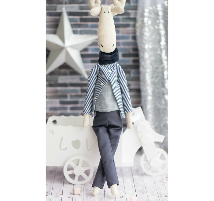 Набор для творчества "Шитье мягкой игрушки "Лось домашний Митч" 18*22*3,6см  СЛ 2564776														