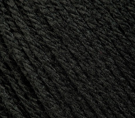 Пряжа "BABY WOOL GAZZAL" 803 черный 10*50 г. 175м 40% шерсть, 20 % кашемир, 40% акрил 803														