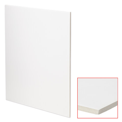 Пенокартон белый матовый 30*40см, толщина 5мм за 1лист  Brauberg 112468														