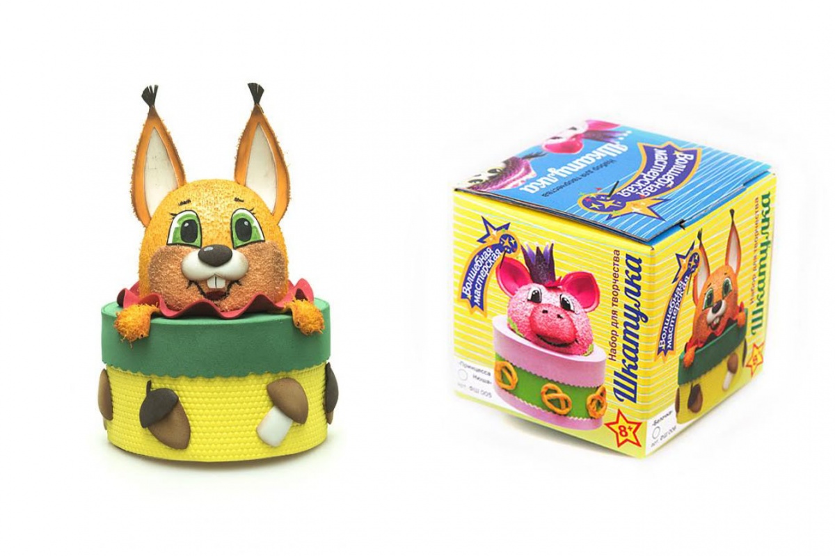 Набор для творчества "Шкатулка. Белочка" из фоамирана  Волшебная мастерская ФШ 006														