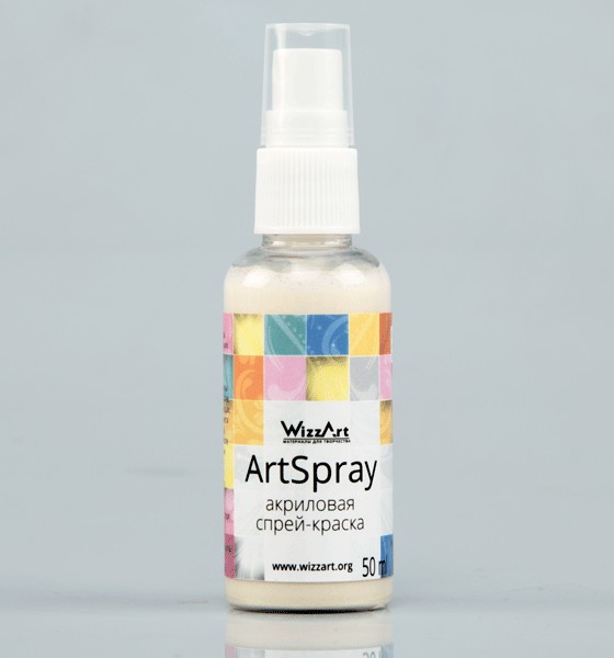 Краски акриловые-спрей Хамелион желтый 50мл  WizzArt 19.50														