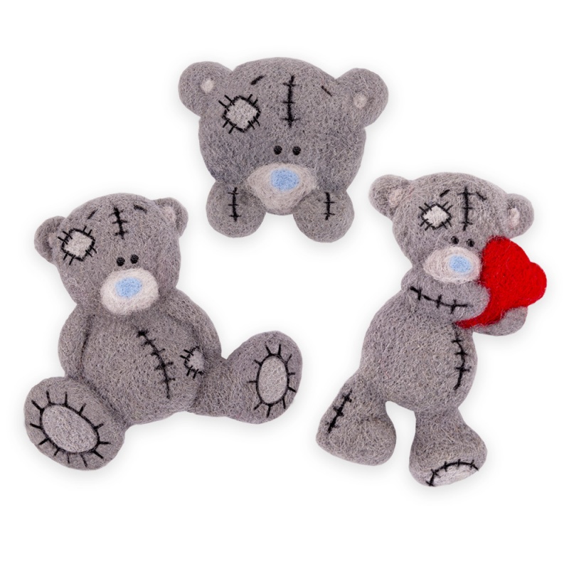 Набор для творчества "Валяние. Броши "Мишки Татти Тедди"  Woolla