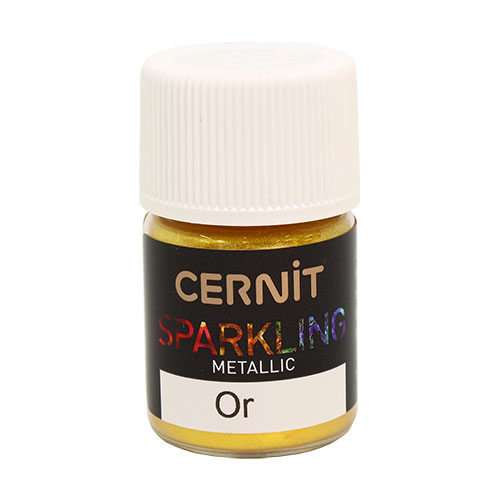 Мика-порошок металлик (слюда) цвет 050 золото 5гр.  CERNIT SPARKLINK POWDER CE9100005														