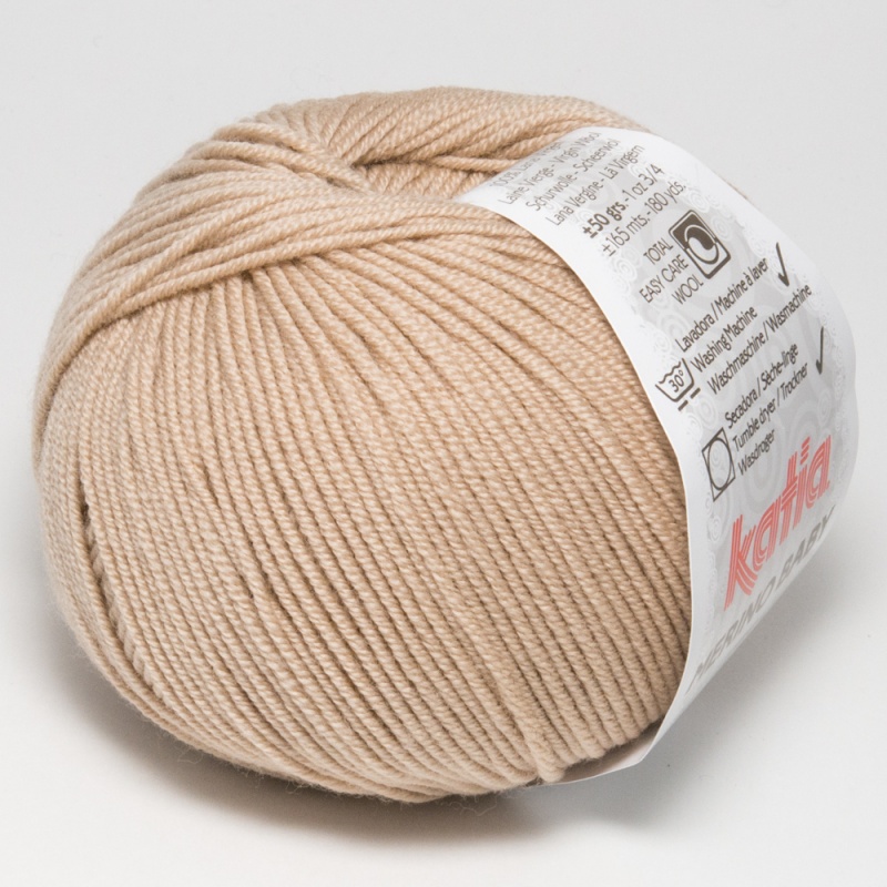 Пряжа "Katia "MERINO BABY" 43 латте 10*50 г. 165м 100% мериносовая шерсть 43														