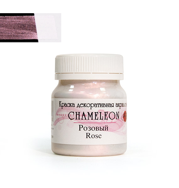Краски акриловые  1цв. розовый "Хамелеон" декоративная 50 мл  ТАИР 0612151														