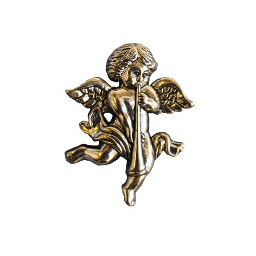 Пуговицы "Ангел с флейтой" цвет ассорти (золото, серебро AG) d=26мм 48066/7705587														