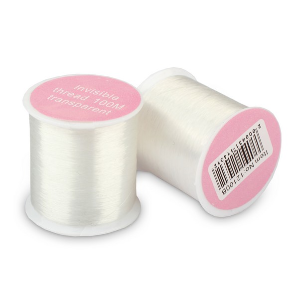 Мононить (проволока) для бисера  мм белый на катушке 100м 12100В														