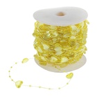 Лента-нить "Сердце крупное" желтый 42,6м за 1м