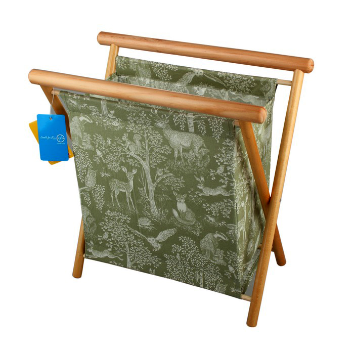 Газетница "RTO" корпус дерево, ткань внутри пластик. органайзер для мелочей 36,5*23*35см 3791-RT-103														