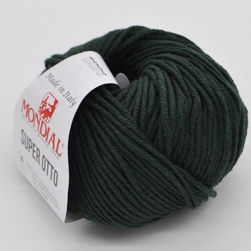 Пряжа "Super Otto" 052            10*50 г. 90м 100% мериносовая шесть extrafine  Mondial 052														