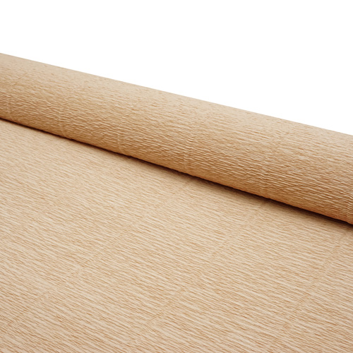 Бумага гофре 17А4 бежевый 50см*2,5м 180гр.  Италия 17А4														