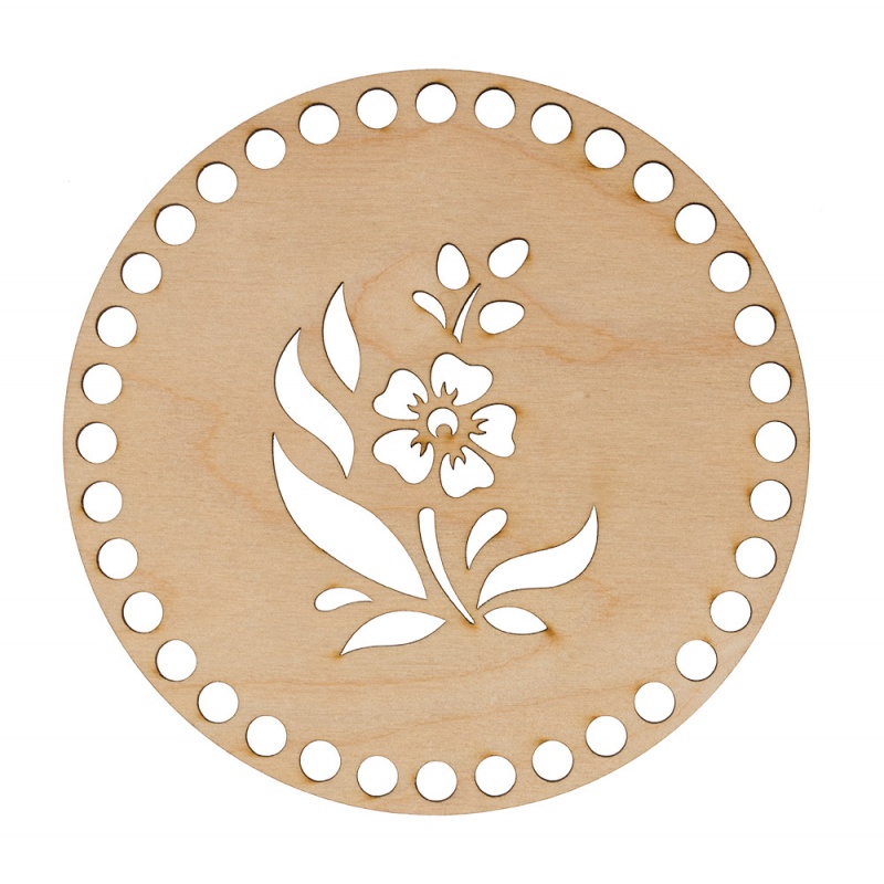 Дно фанера круг d=15см "Цветок"  Mr. Garving/Гамма ВД-904														