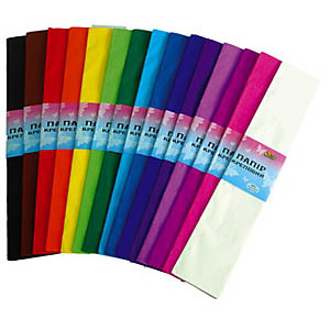 Бумага креповая "Гофре" ассорти 50см*2,5м 180гр.  Италия