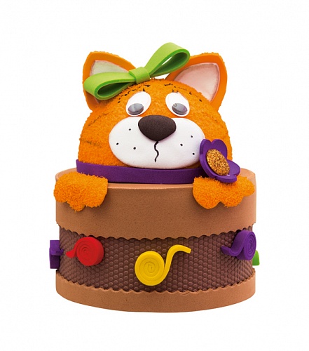 Набор для творчества  "Шкатулка. Кошка" из фоамирана  Волшебная мастерская ФШ 003														