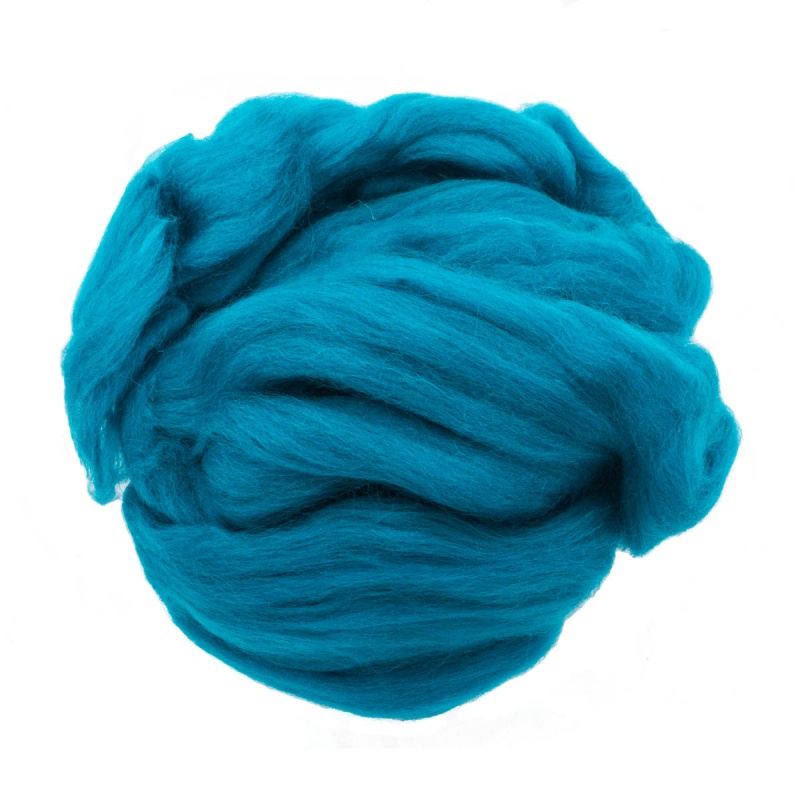 Пряжа "Для валяния" бирюзовый 50 г.  ORCHIDEA 84315-2