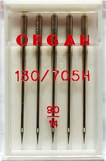 Иглы для быт.шв.машин "ORGAN" универсальные 90 (в пачке 5 шт.)