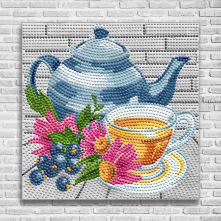 Мозаика "Кухонный натюрморт 1" БСА25-109 25*25см, круглые стразы в пакете  Наследие БСА25-109														