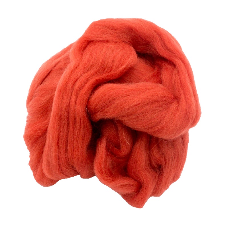 Пряжа "Для валяния" брусничный 10 г.  ORCHIDEA