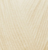 Пряжа "HAPPY BABY" 01 кремовый 5*100 г. 350м 35% полиамид, 65 % акрил  ALIZE 01														