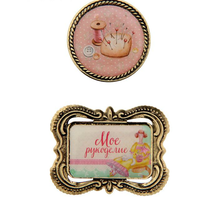 Декор элементы "Мое рукоделие" полимер 8*14,5см  Арт Узор 1230511