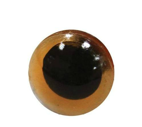 Глаза 11мм с фиксированными зрачками цвет коричневый за 1шт 533875