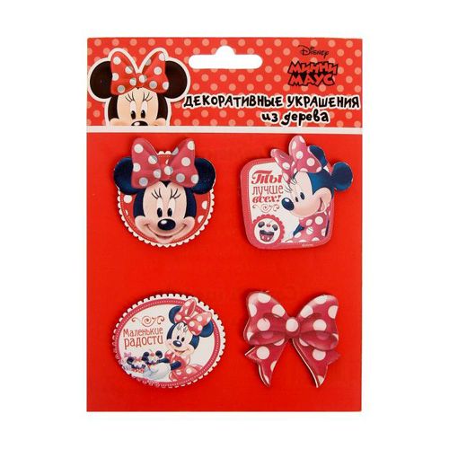 Декоративный элемент Маленькие радости. Минни Маус набор 4 шт. 1144986														
