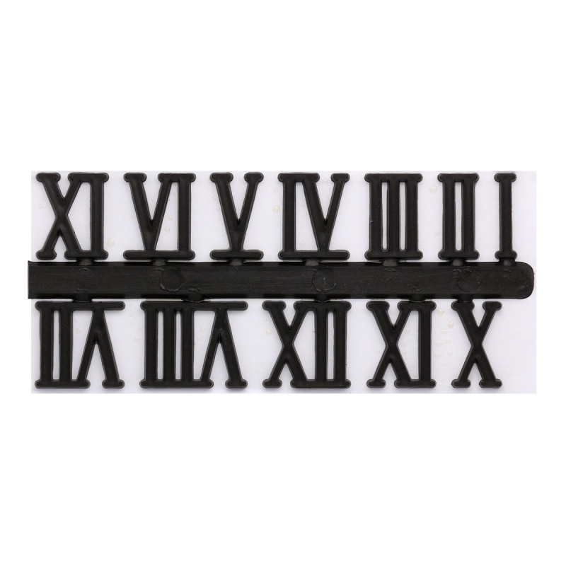Цифры римские 23мм пластик черный 7724169/5AS-088														