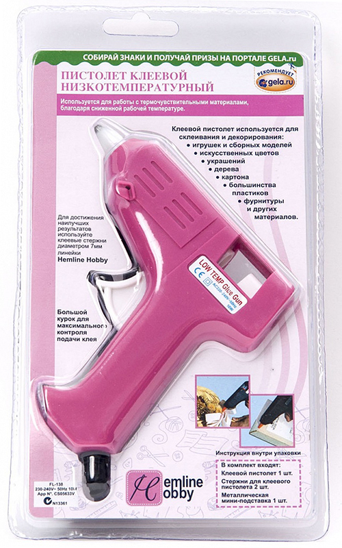 Пистолет клеевой низкотемпературный 11.003/106032														