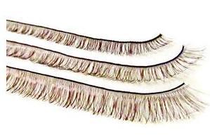 Реснички для глаз 10мм/20см коричневый