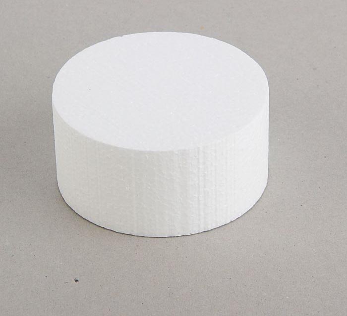 Пенопласт белый Диск (флористическая основа) d=10*5см  НИКИ														