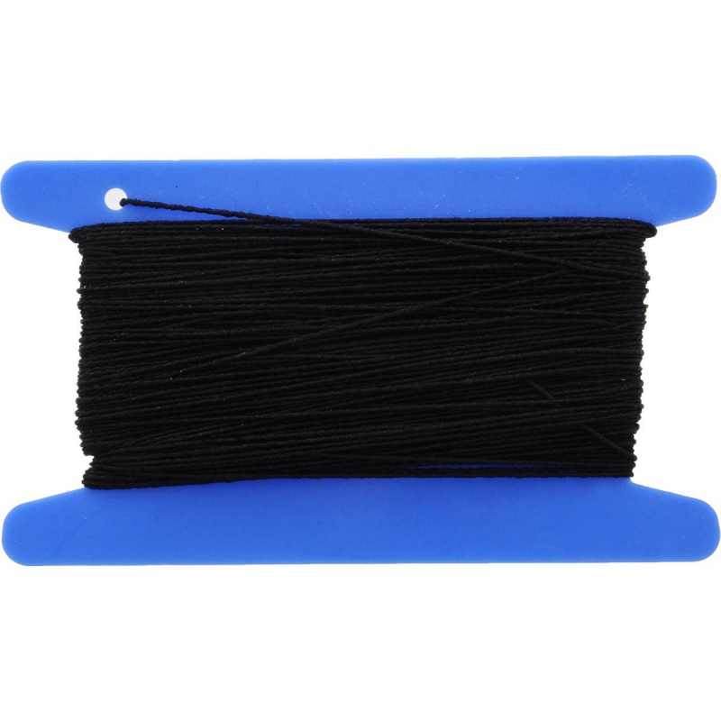 Резинка вязальная черная 0,4мм, 20м.  Pony