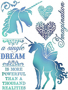 Трафарет для творчества "Волшебная страна" 15*20см KSD289														