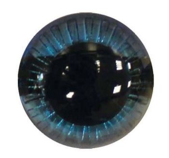 Глаза 20мм с фиксированными зрачками синий за 1шт