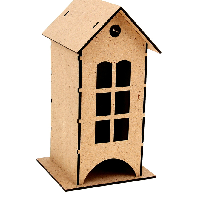 Заготовка для декорир. "Чайный домик. Шесть окошек" мдф 11*13*33 1109405														