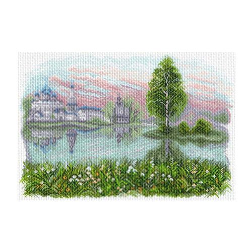 Канва с рисунком "Волжские просторы" мулине (37*49см)  МАТРЕНИН ПОСАД