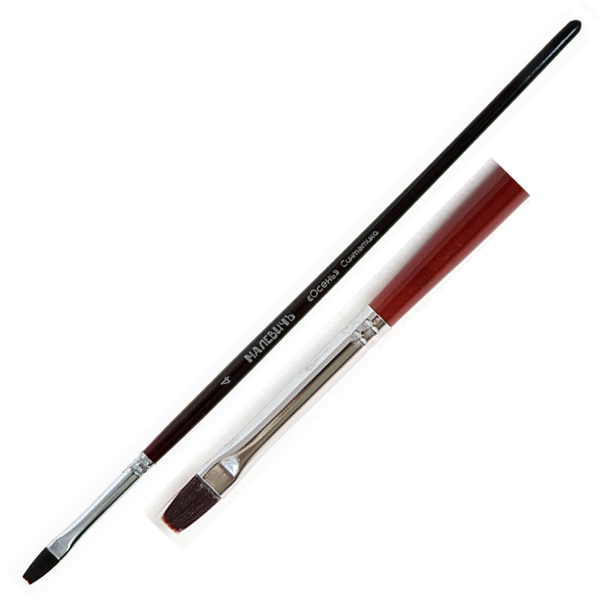 Кисть синтетика плоская мягкая 04 "Осень"  МАЛЕВИЧЪ 700004														