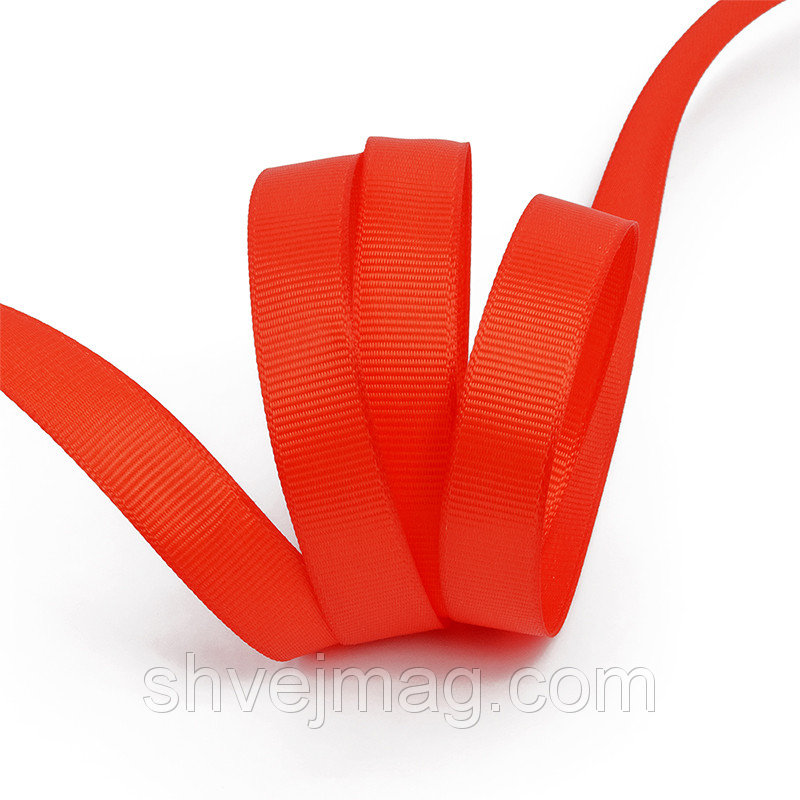 Лента репсовая 12мм красный 12мм*25м  ОАО "Красная лента" 235/3863														