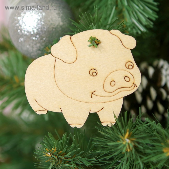 Заготовки деревян. Хрюшка  Россия