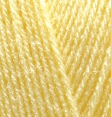 Пряжа "SUPERLANA TIG" 187 лимонный 5*100 г. 570м 75% акрил, 25 % шерсть  ALIZE 187														