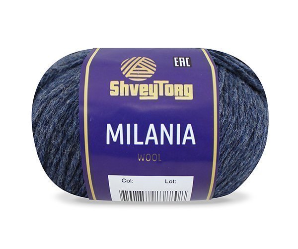 Пряжа "ShveyTorg Milania" 30659 джинс 10*50 г. 120м 100% Шерсть  ТУРЦИЯ