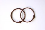Кольца для альбомов цвет т. коричневый, 35мм, набор 2шт. 