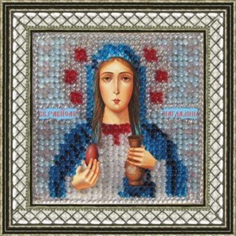 Вышивка бисером Вышивальная мозаика "Св.равноап. Мария Магдалина" с рамкой (6,5*6,5см) мини-иконоста