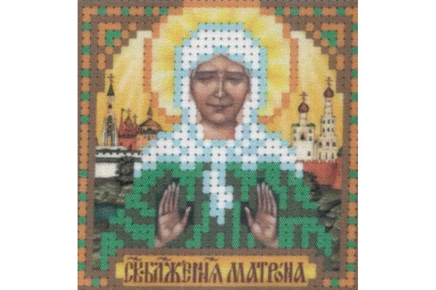 Вышивка бисером ИСКУСНИЦА "Икона Образ Св. Матроны Московской"  (8*8см)