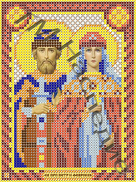 Вышивка бисером Наследие "Икона Св. Петр и Февронья" (12*16см)