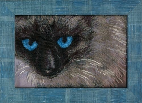 Вышивка бисером Чарiвна Мить "Сиамский кот" бисер (22,5*15см)