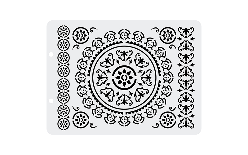 Трафарет пластиковый "Craft Premier", "Скатерть" 12,5х17см V0028														