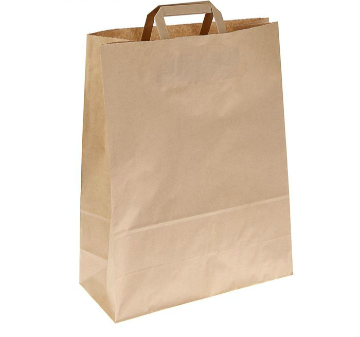 Пакет крафт размер 35*15*45м плоская ручка  СЛ 1315209														